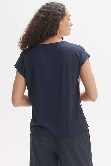 Blouse à manches courtes - bleu