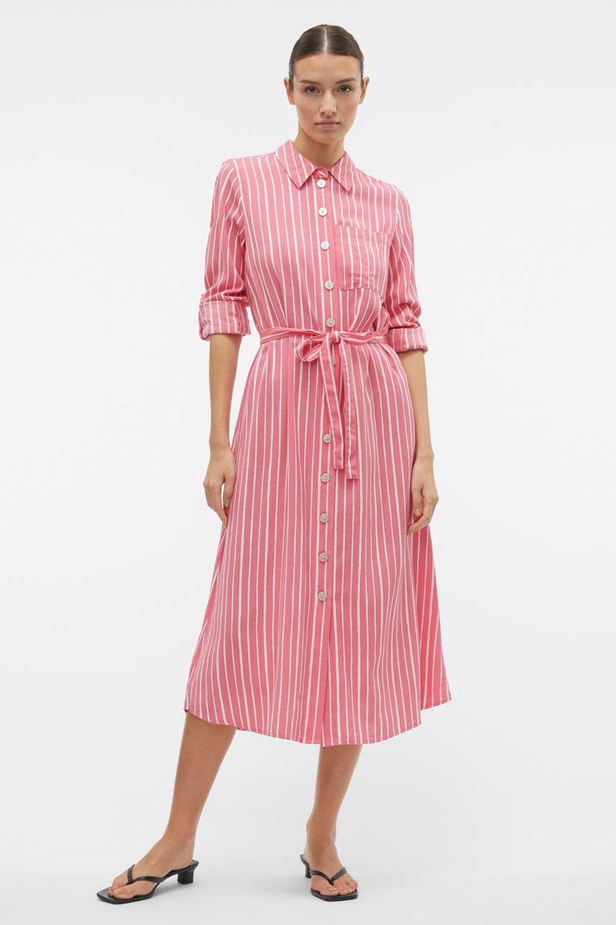 Robes à manches longues - rose