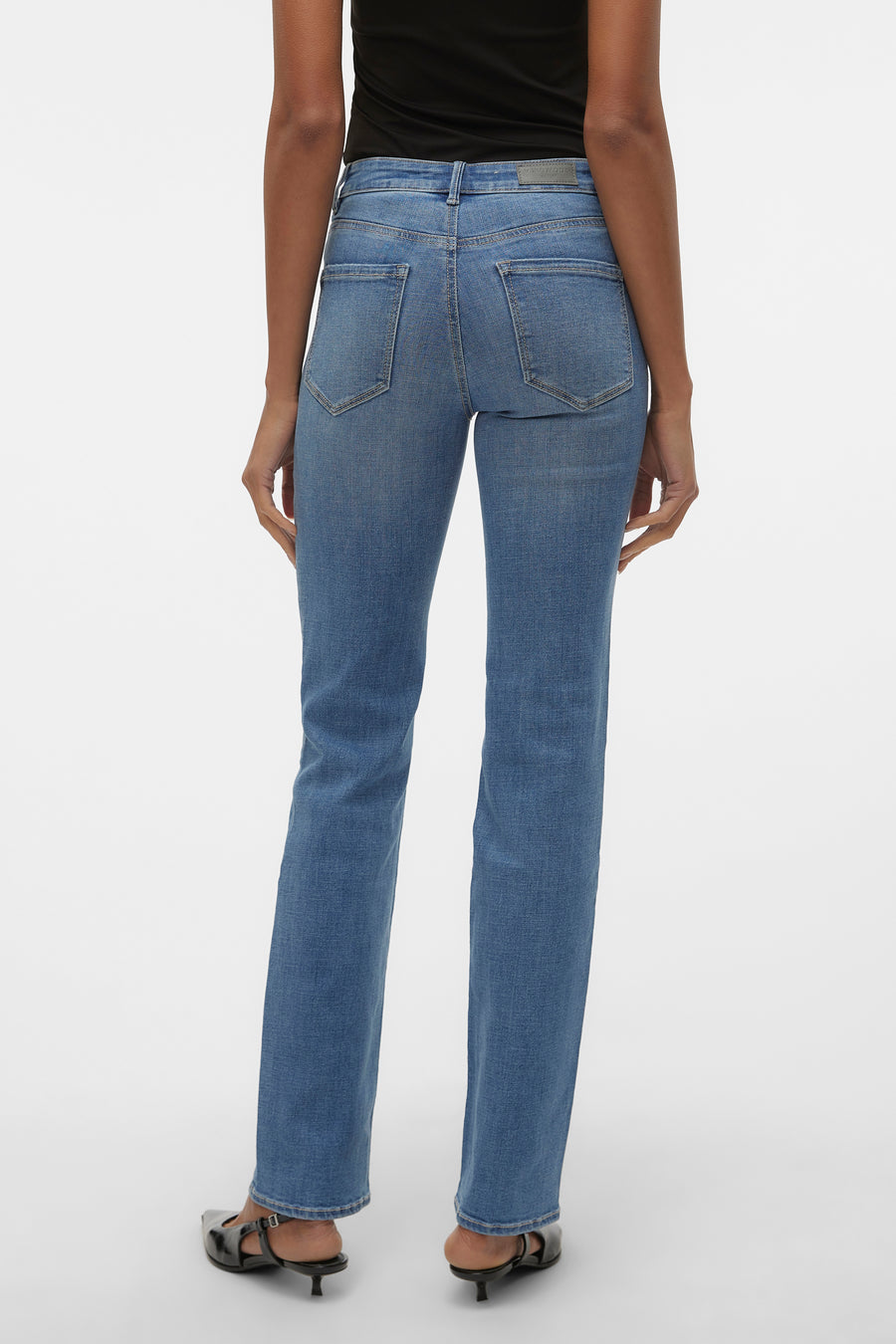 Straight jeans - mid blue denim - VERO MODA®