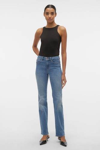 Straight jeans - mid blue denim - VERO MODA®