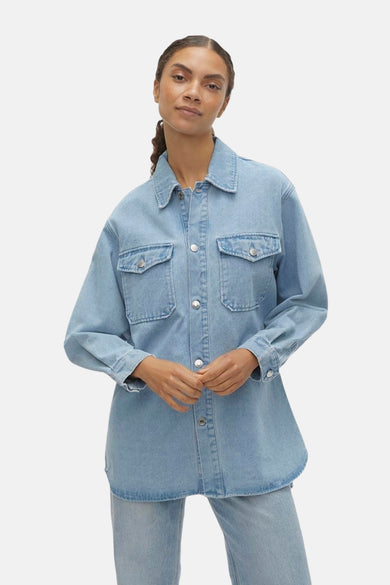 VMNAYA OVERSIZED DENIM SHIRT MIX NOOS
