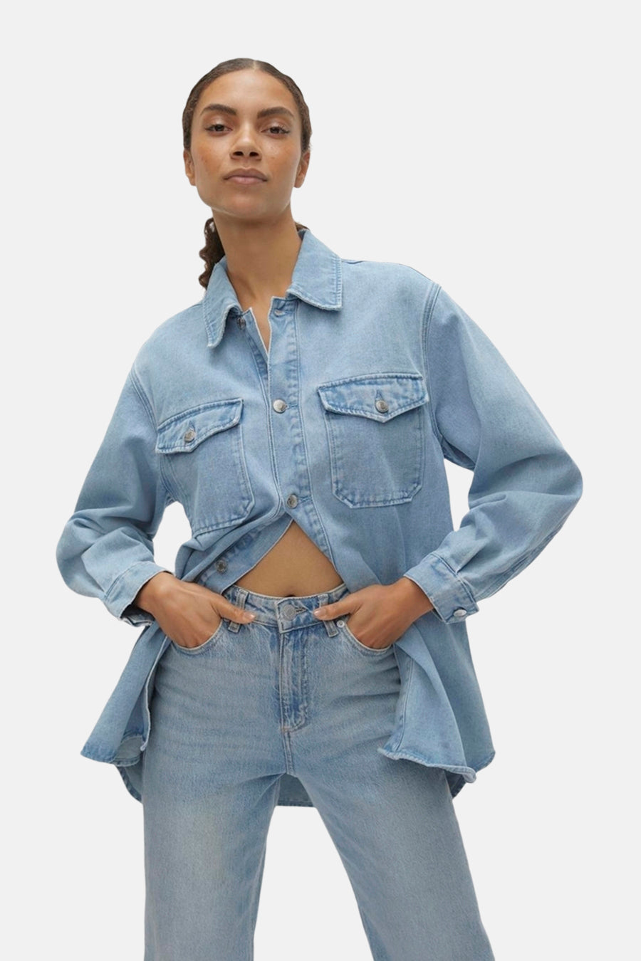 Chemise en jean - light blue denim - VERO MODA®