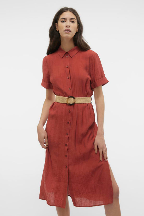 Kleedjes (korte mouwen) Bruin - VERO MODA®