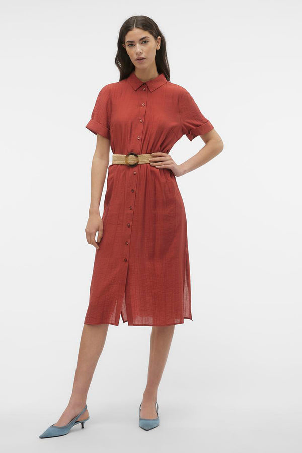 Kleedjes (korte mouwen) Bruin - VERO MODA®