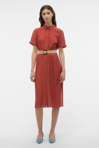 Kleedjes (korte mouwen) Bruin - VERO MODA®