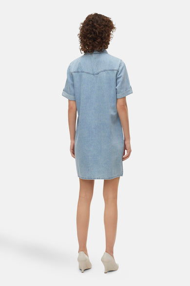 Kleedjes (korte mouwen) Light blue denim - VERO MODA®