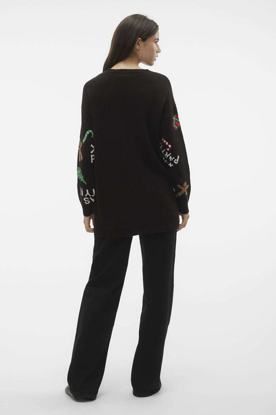 Pull met ronde hals - zwart - VERO MODA®