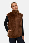 VMSONJAPOPPY FAUX FUR WAISTCOAT GA BOO