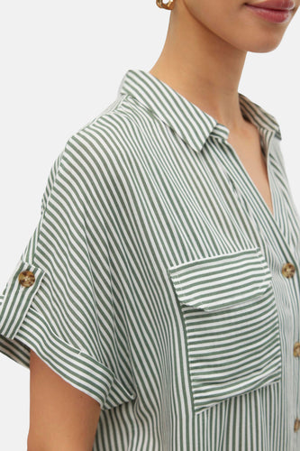 Chemise à manches courtes - vert - VERO MODA®