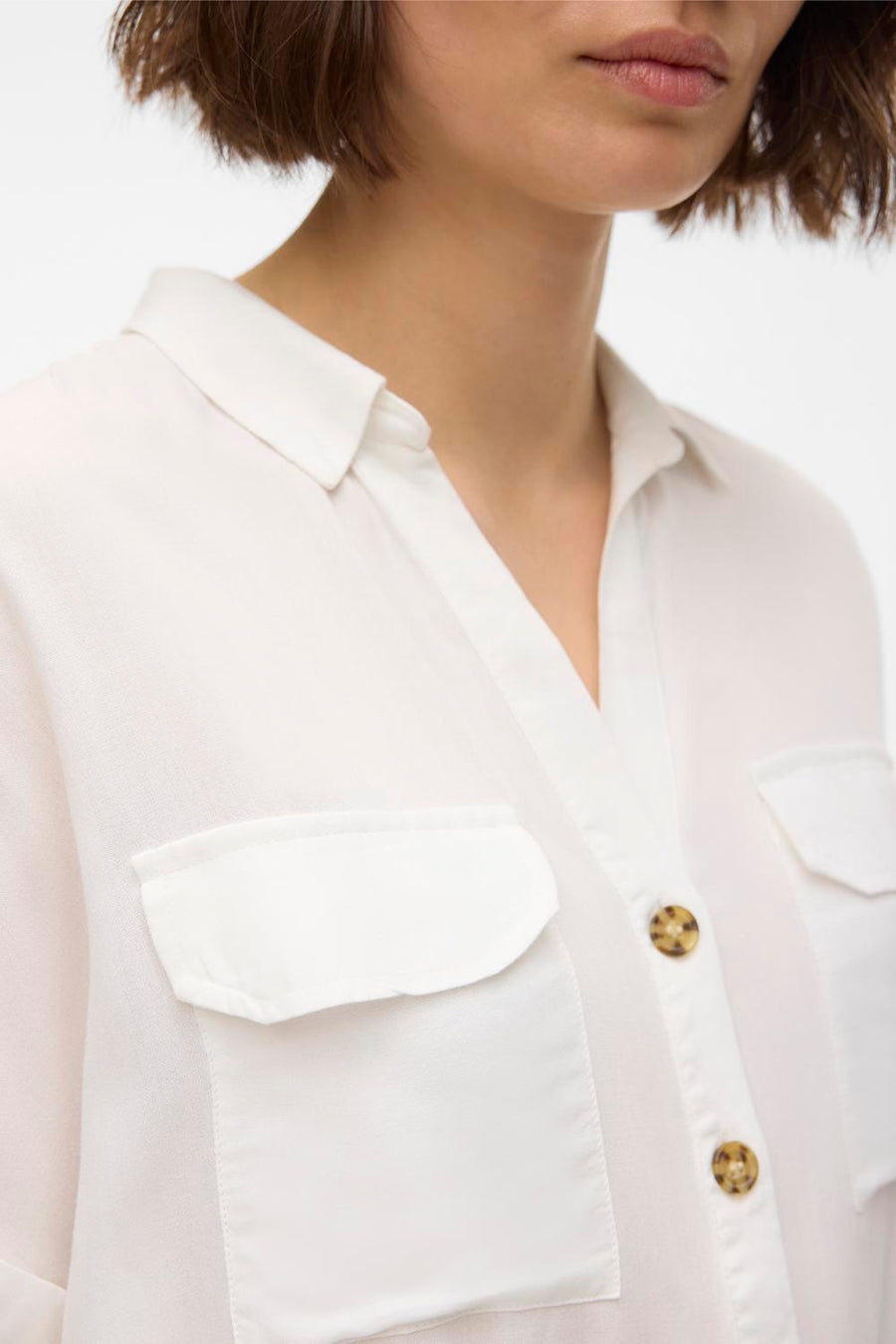 Chemise à manches courtes - blanc - VERO MODA®