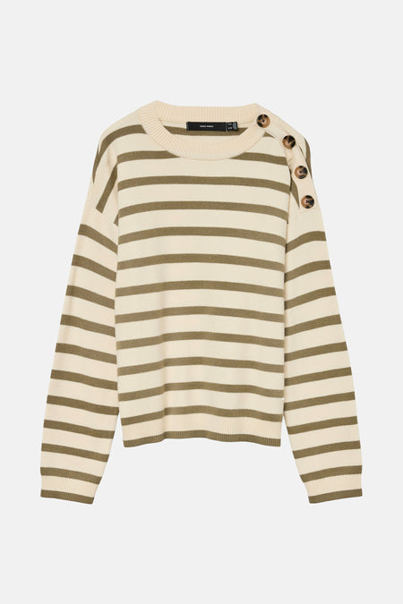 Trui met ronde hals beige - VERO MODA®