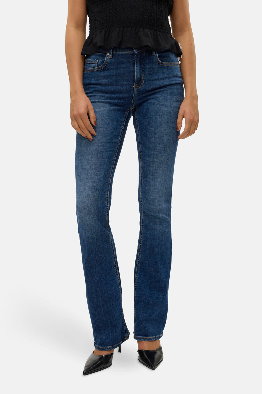 FLASH FLARE - dark blue denim - VERO MODA®