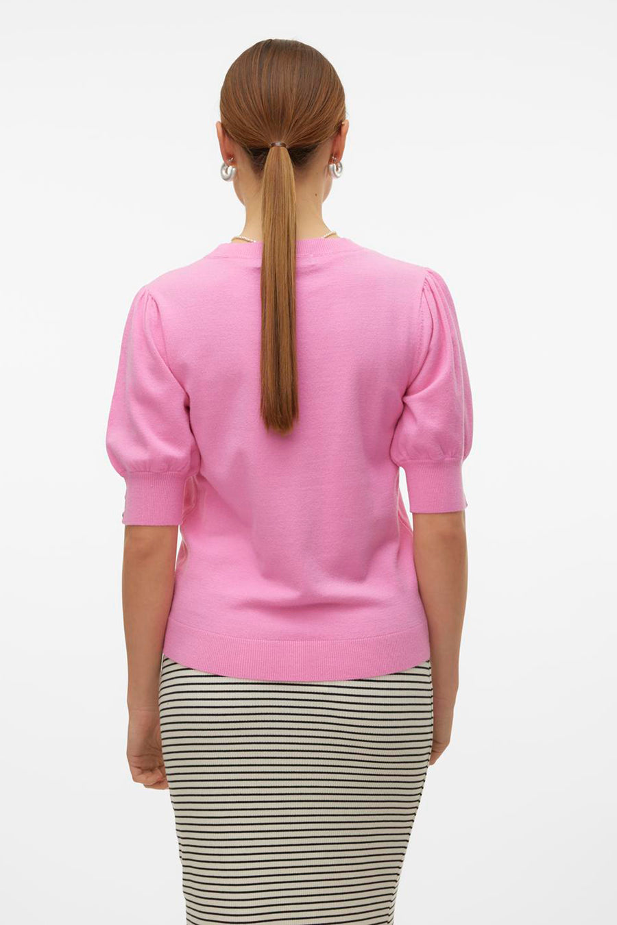 Pull met ronde hals - roze - VERO MODA®