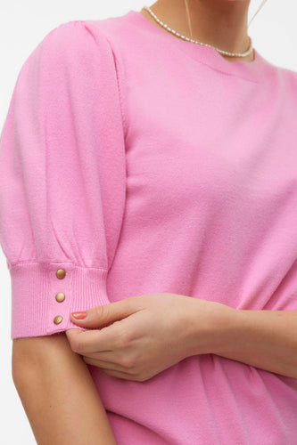 Pull met ronde hals - roze - VERO MODA®