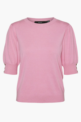 Pull met ronde hals - roze - VERO MODA®