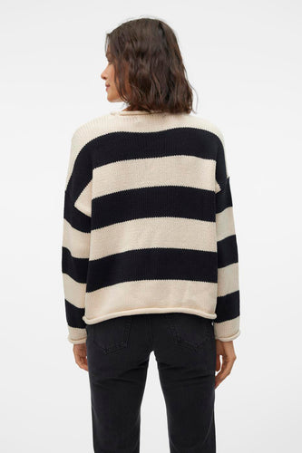 Pull met ronde hals - zwart - VERO MODA®