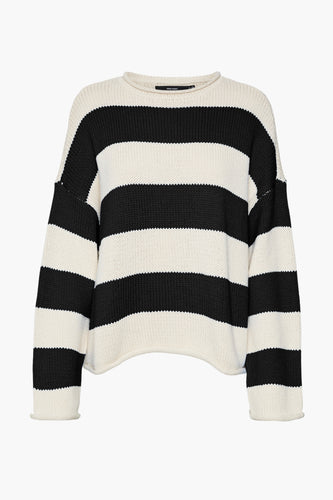 Pull met ronde hals - zwart - VERO MODA®