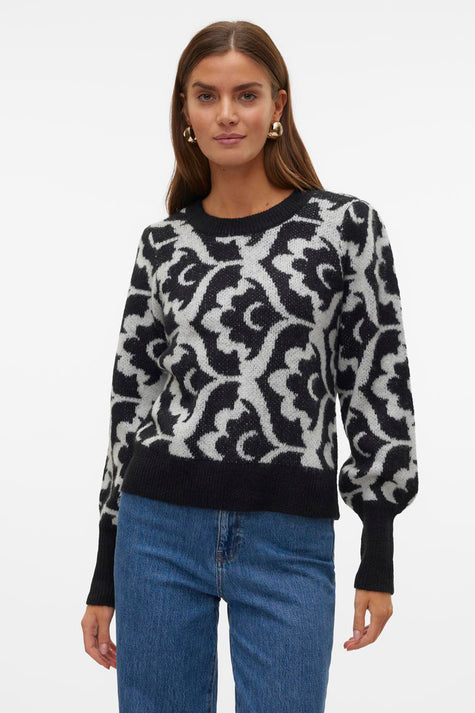 VMTARI LS O-NCK JACQUARD PULLOVER GA BOO