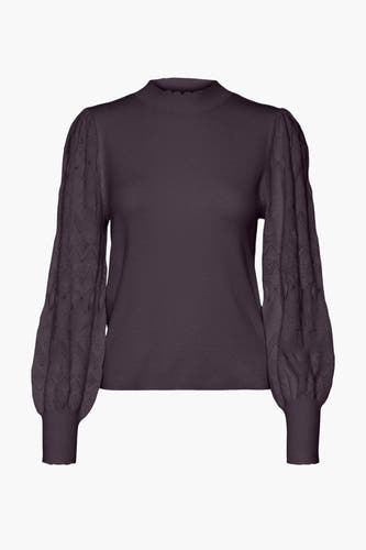 Pull à col rond - violet