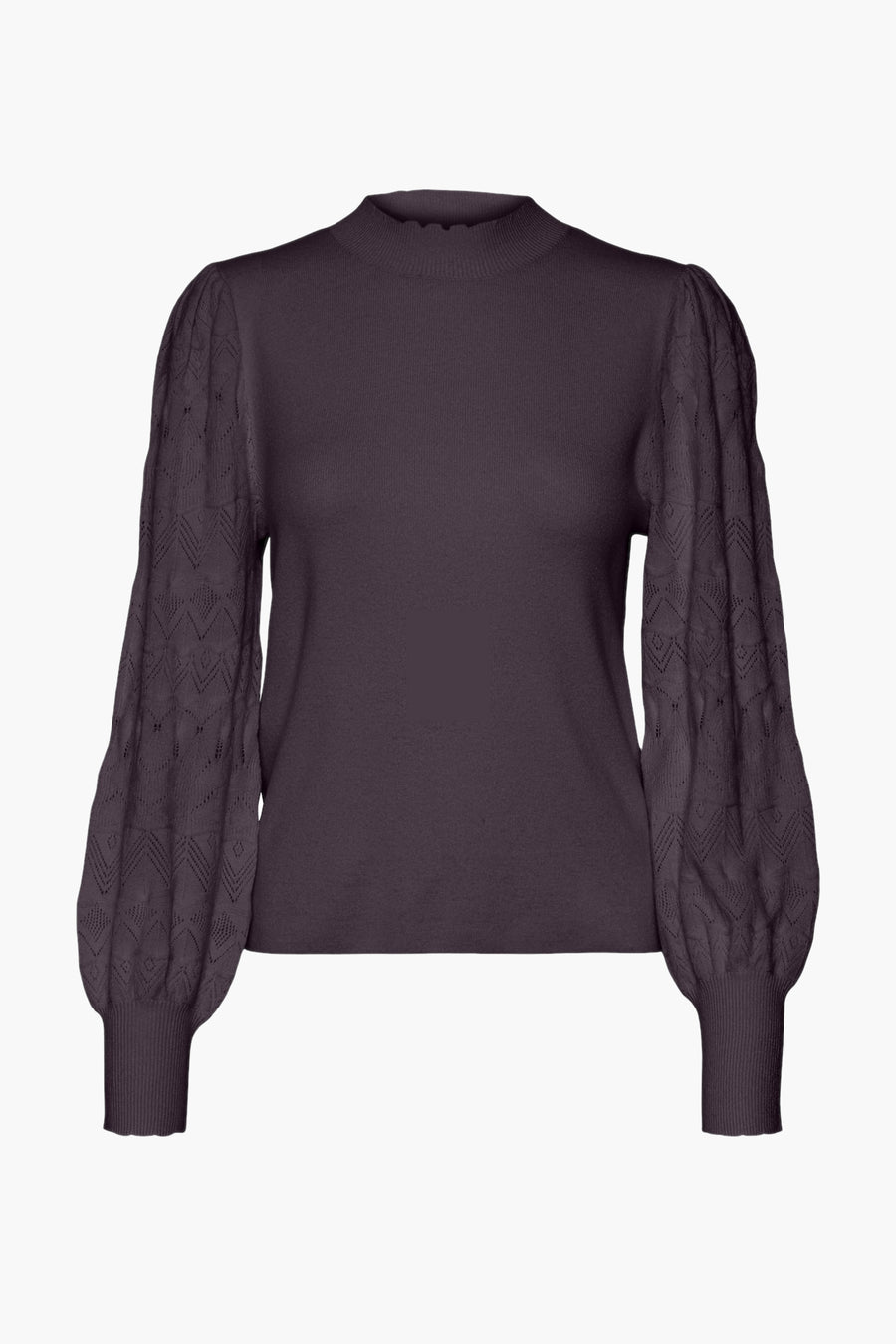 Pull à col rond - violet