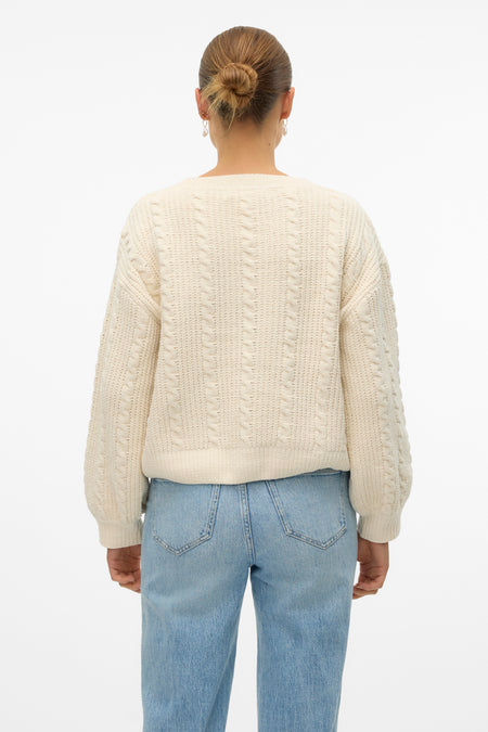Trui met ronde hals Beige - VERO MODA®