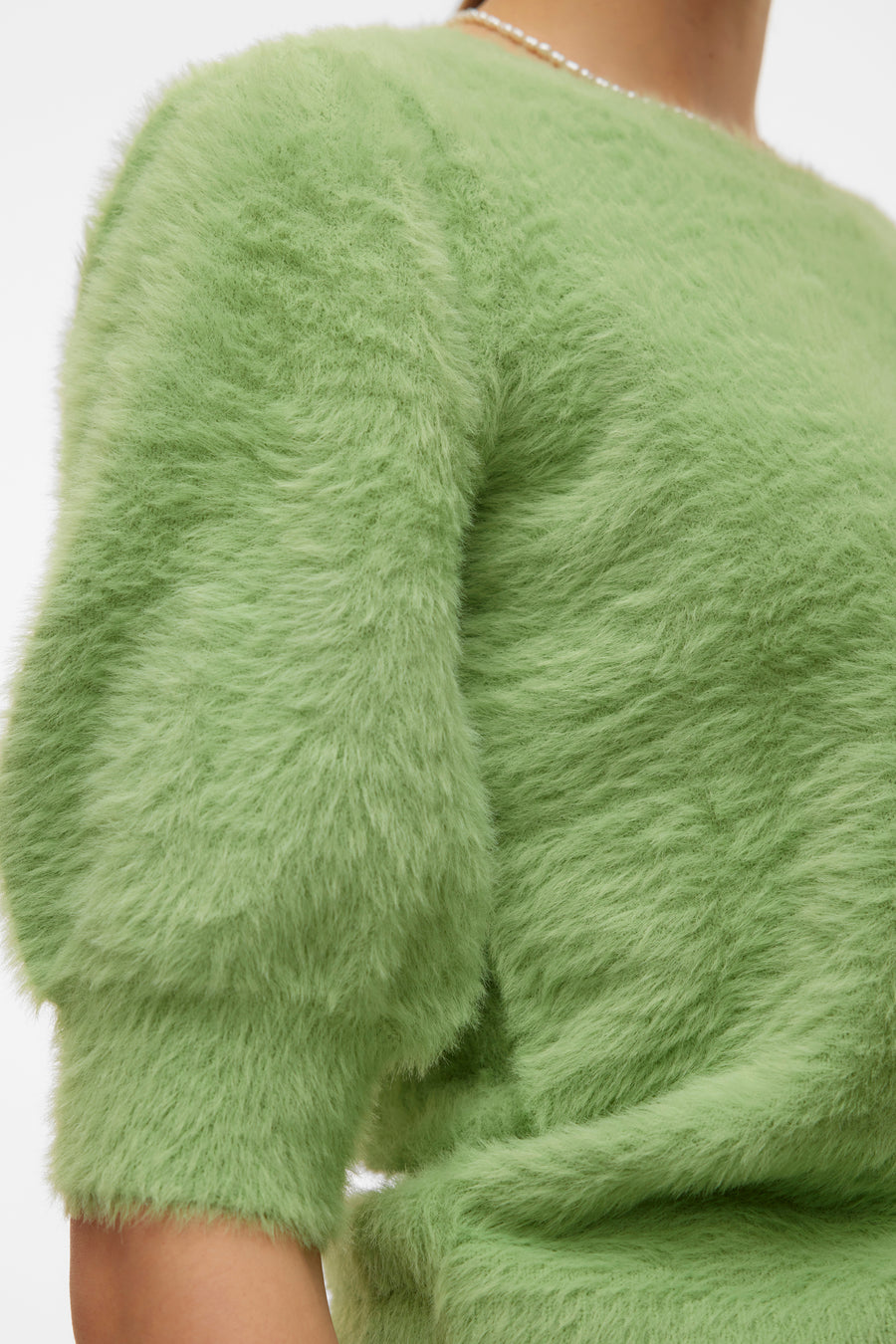 Pull met ronde hals - groen