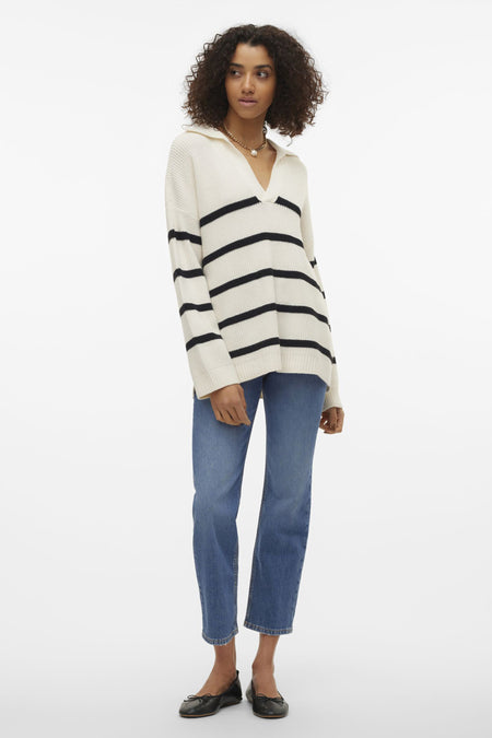 VMLUNA LS V-NECK LONG PULLOVER GA BOO