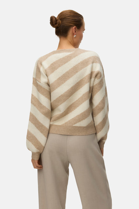 Trui met ronde hals beige - VERO MODA®