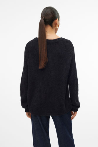 Pull met ronde hals - zwart - VERO MODA®