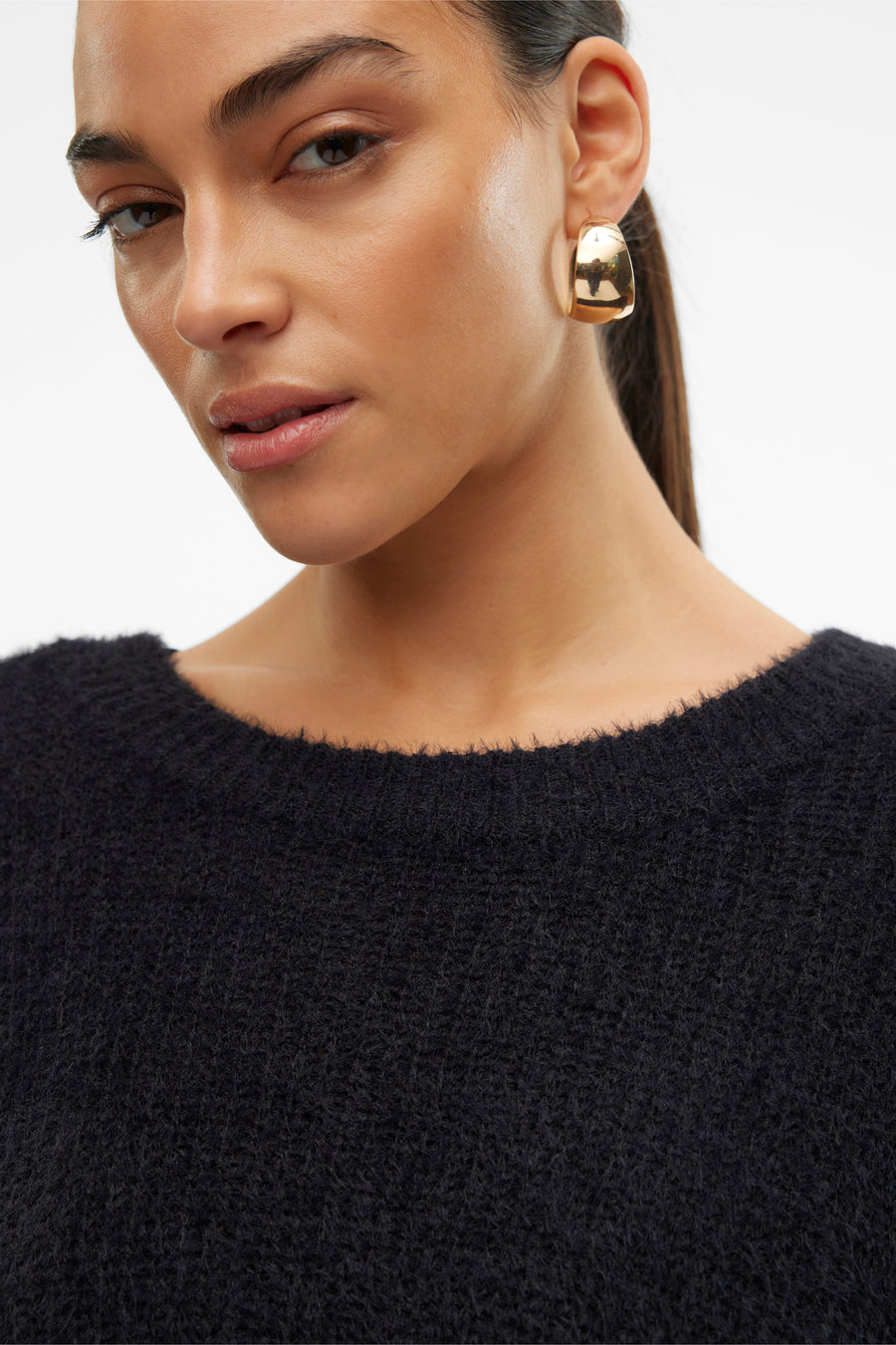 Pull met ronde hals - zwart - VERO MODA®