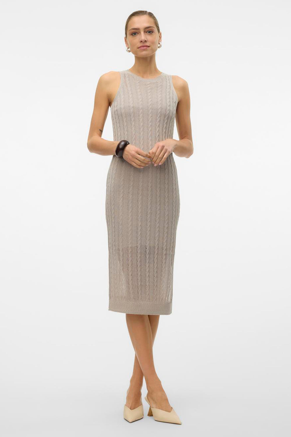 Kleedjes zonder mouwen Beige - VERO MODA®