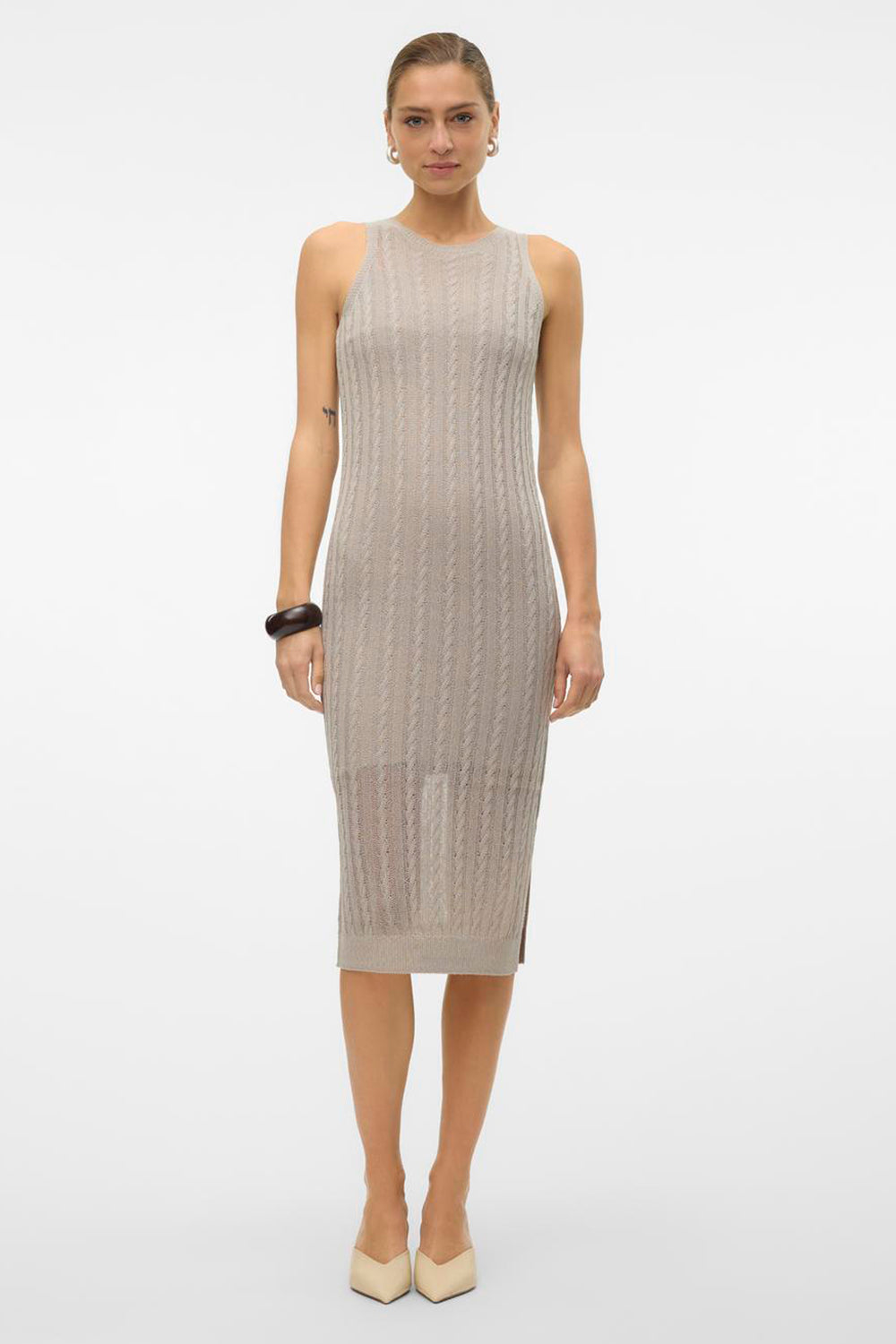 Kleedjes zonder mouwen Beige - VERO MODA®