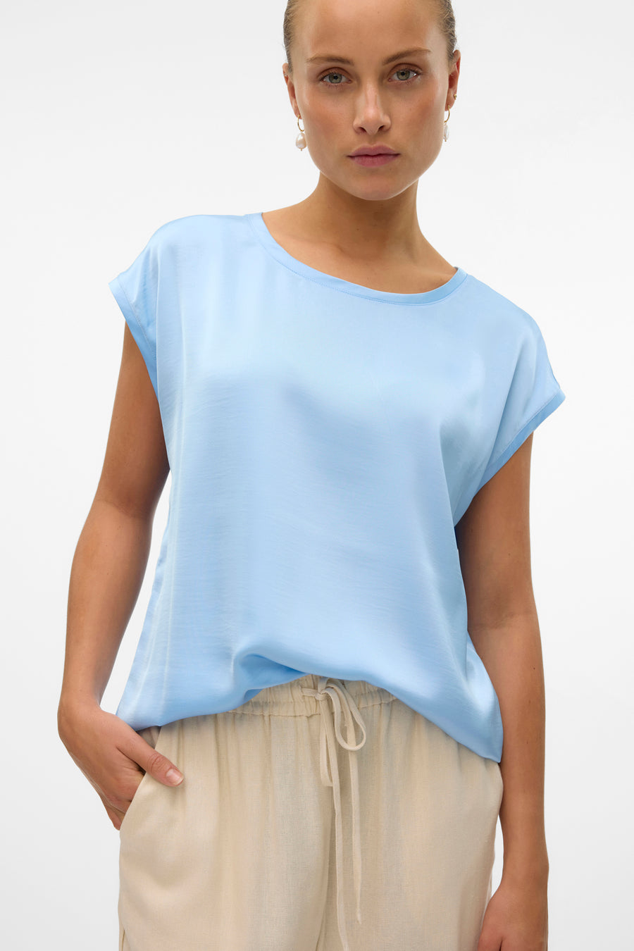 T-shirt met korte mouwen - blauw - VERO MODA®