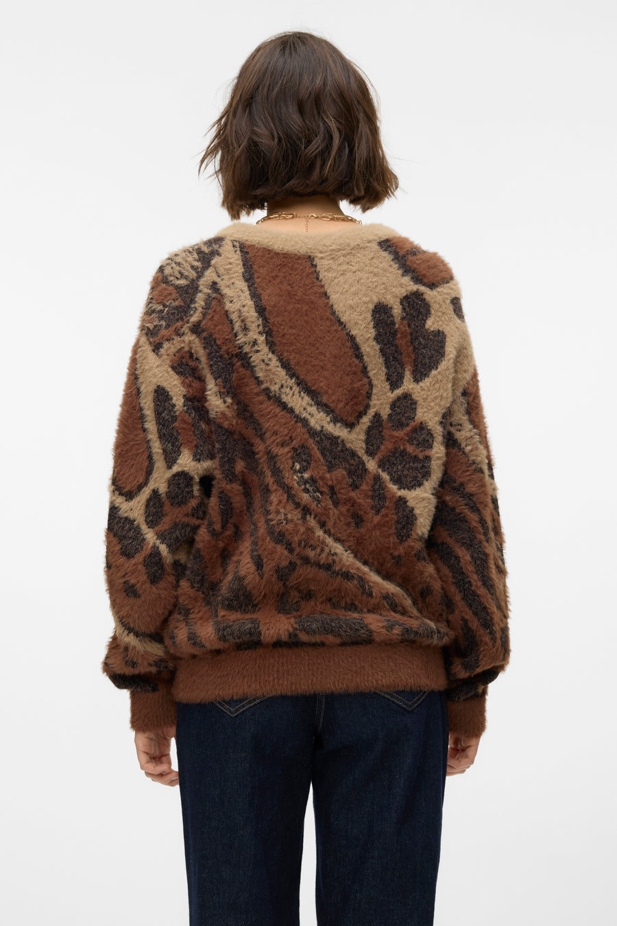 Pull à col rond - brun - VERO MODA®