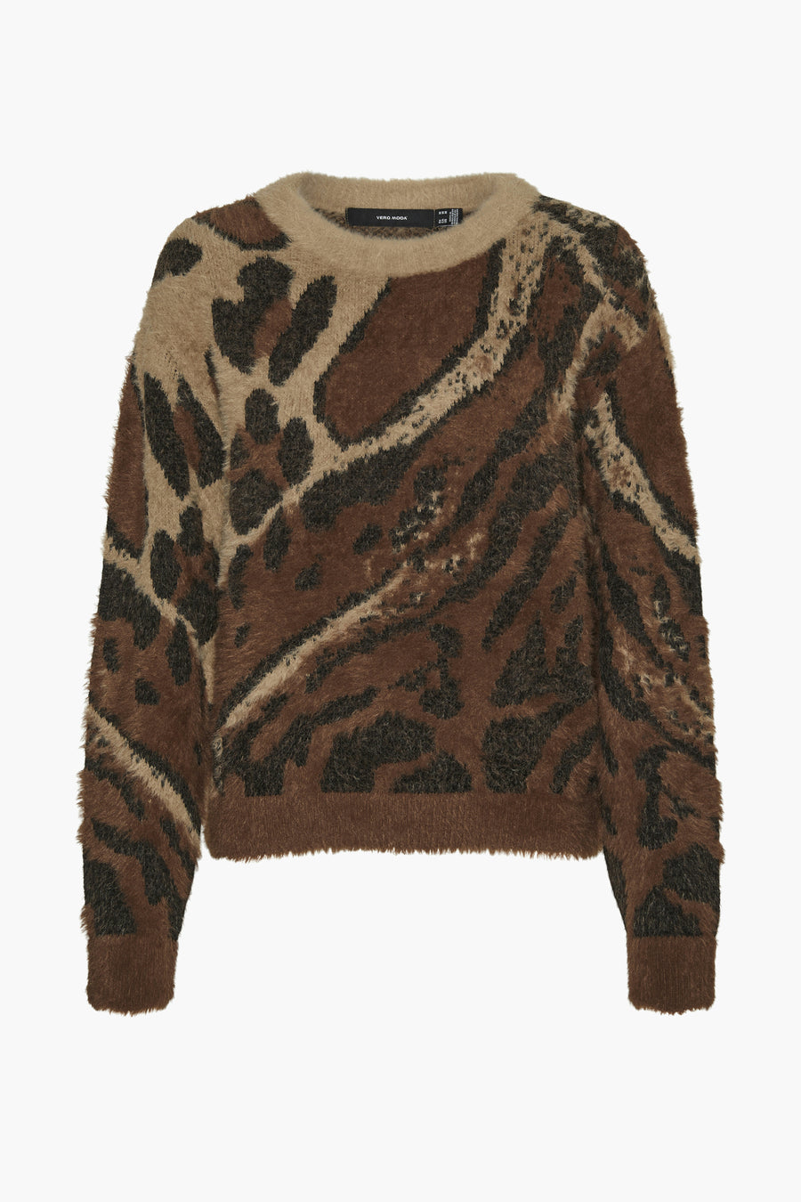 Pull à col rond - brun - VERO MODA®