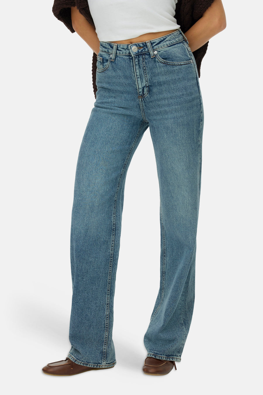 Jeans wide mid blue denim - VERO MODA®