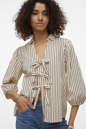 Hemd met korte mouwen - ecru - VERO MODA® - 6