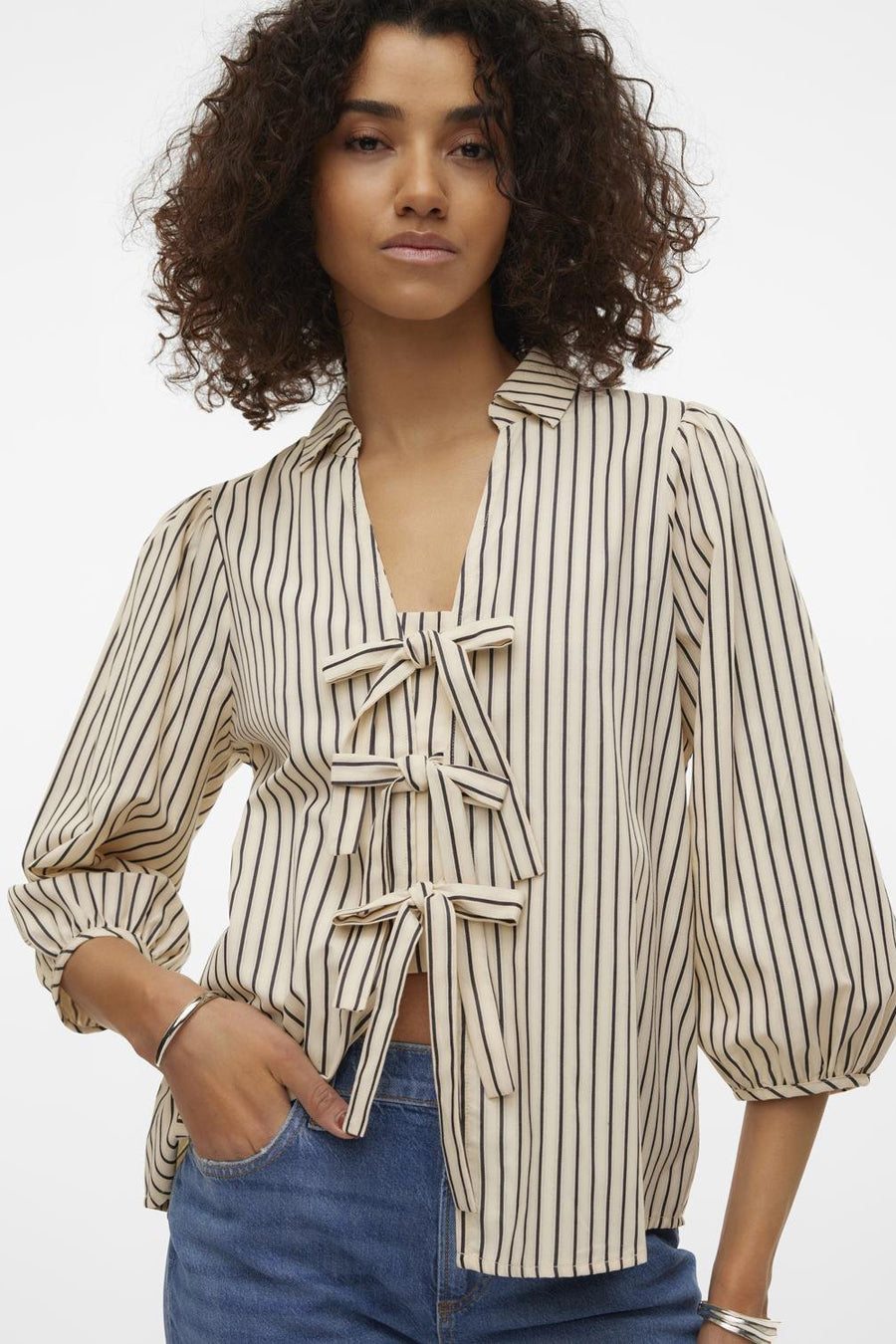 Hemd met korte mouwen - ecru - VERO MODA® - 6