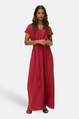 Kleedje met korte mouwen - rood