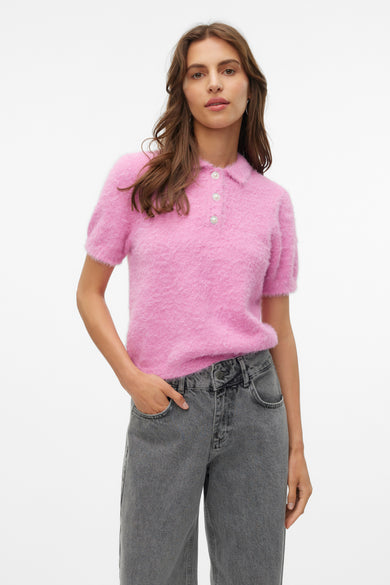 VMBESS SS SHORT POLO NECK PULLOVER