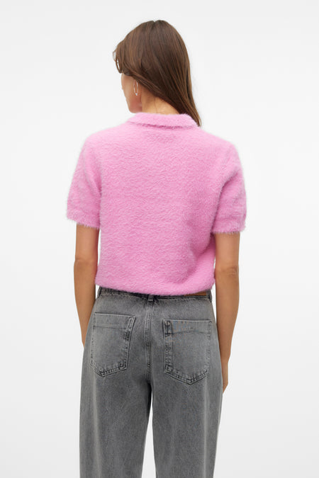 VMBESS SS SHORT POLO NECK PULLOVER