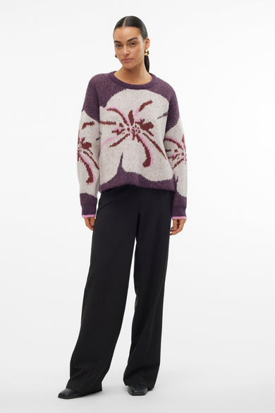 Trui met ronde hals Paars - VERO MODA®
