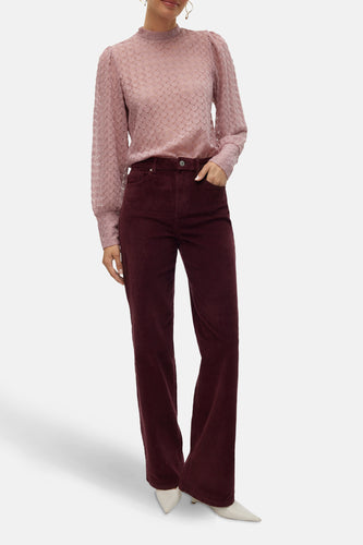 Broek - Bordeaux - VERO MODA®