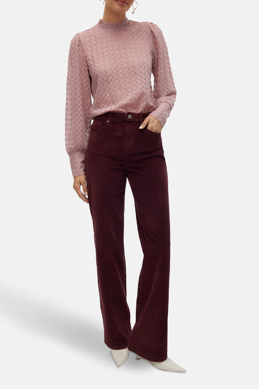 Broek - Bordeaux - VERO MODA®