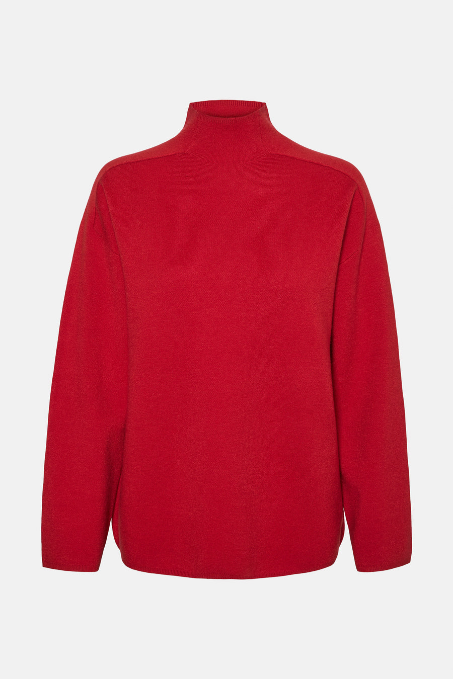 Pull met rolkraag - rood - VERO MODA®