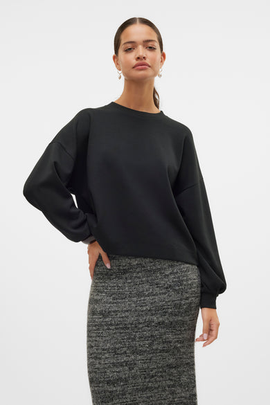 Pull met ronde hals - Black