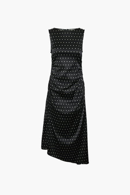 VMMINA SL BOAT NECK ASSYMETRIC DRESS VMA