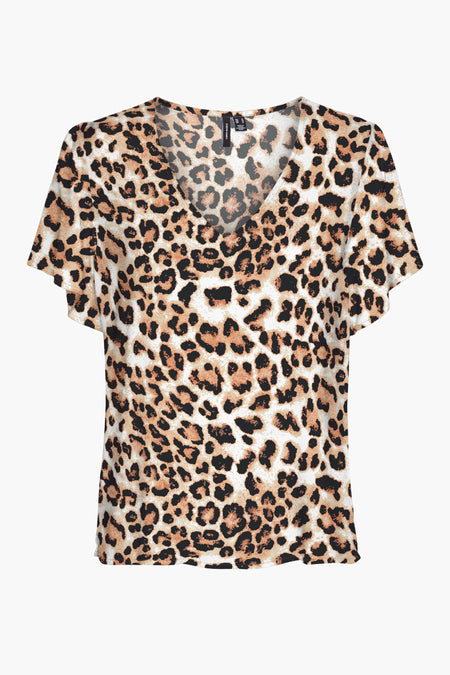 T-shirt met korte mouwen - bruin