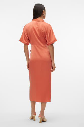 Kleedje met korte mouwen - rood