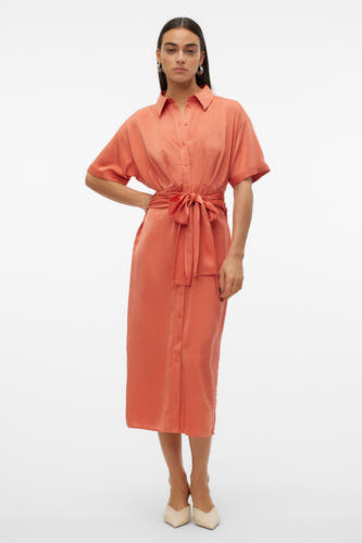Kleedje met korte mouwen - rood